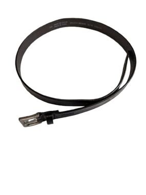 Levi's Black Leather Belt XL 36 Silver Hardware Minimalist Indie Sleaze